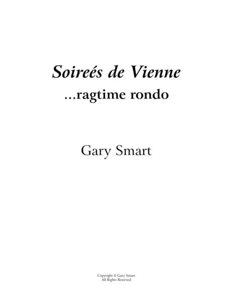 Free Sheet Music Soiree De Vienne A Ragtime Rondo