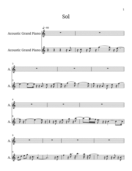 Sol Sheet Music