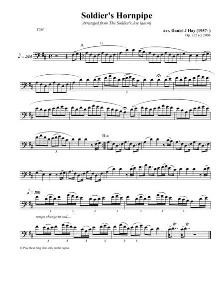 Free Sheet Music Soldiers Hornpipe Bass Solo