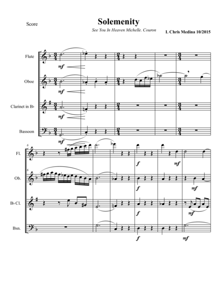 Solemenity Sheet Music