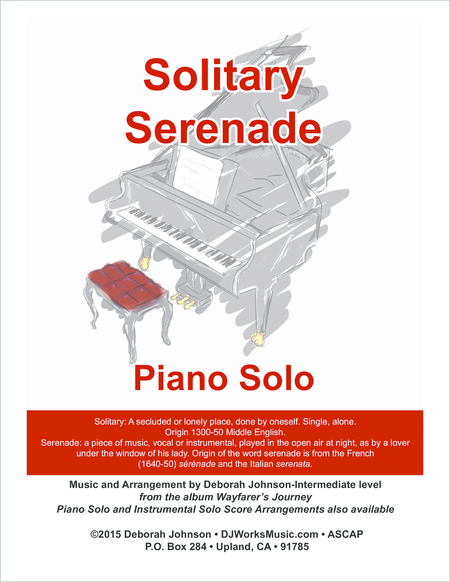 Solitary Serenade Piano Solo Sheet Music