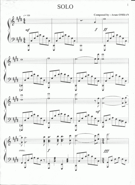 Solo Sheet Music