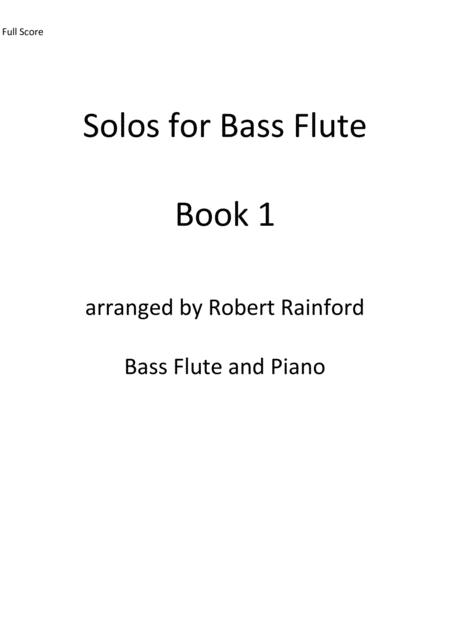 Solos For Bass Flute Book 1 Sheet Music