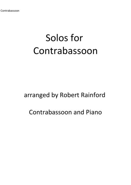 Free Sheet Music Solos For Contrabassoon