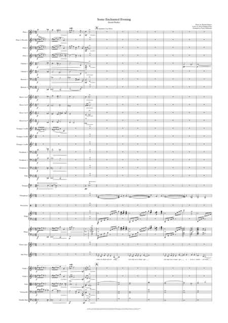 Some Enchanted Evening Alto Voice And Orchestra Key Ab Sheet Music