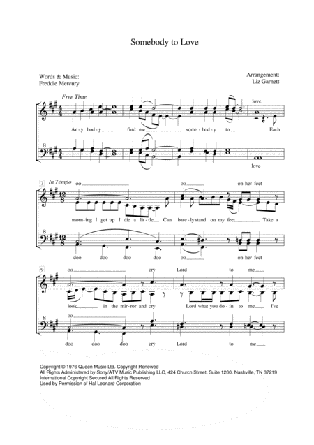 Somebody To Love Sheet Music