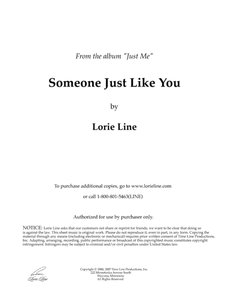 Someone Just Like You Sheet Music