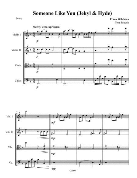 Someone Like You From The Broadway Musical Jekyl Hyde Sheet Music