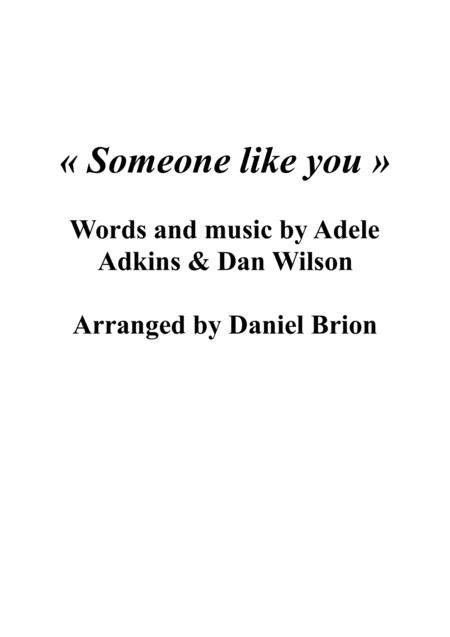 Someone Like You Guitar And Vocal Sheet Music