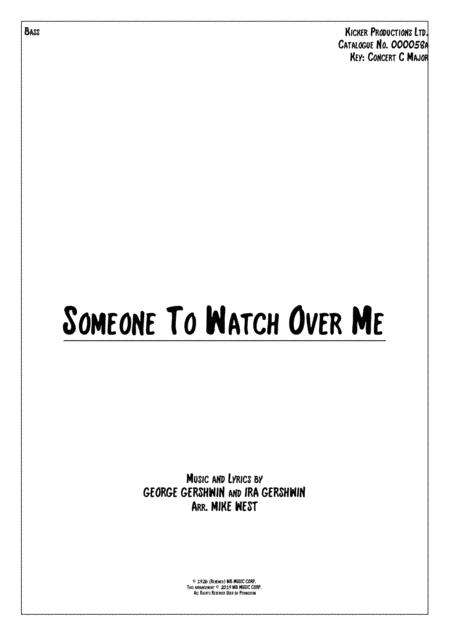 Someone To Watch Over Me Bass Sheet Music