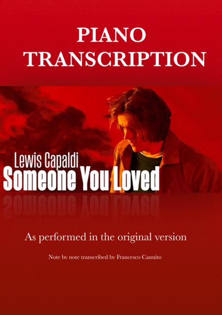 Free Sheet Music Someone You Loved Lewis Capaldi Piano Part