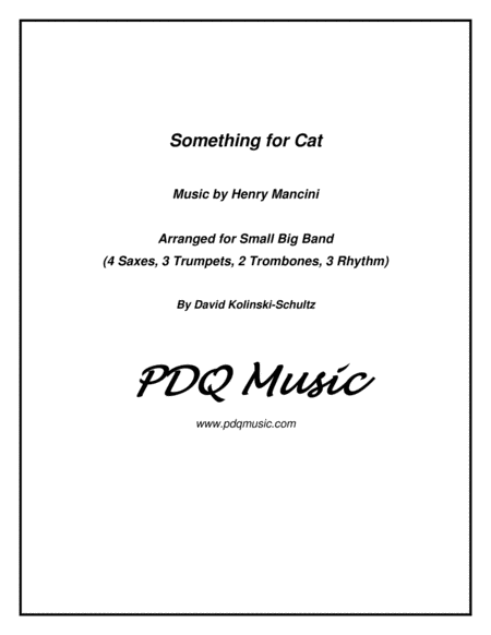 Something For Cat Small Big Band Sheet Music