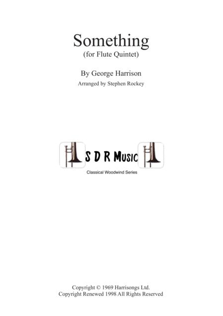 Free Sheet Music Something For Flute Quintet