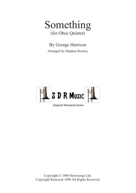 Free Sheet Music Something For Oboe Quintet