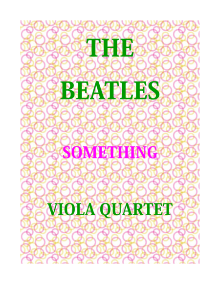 Free Sheet Music Something For Viola Quartet