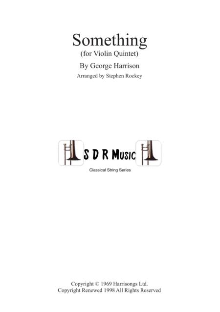 Free Sheet Music Something For Violin Quintet