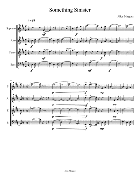 Something Sinister Sheet Music