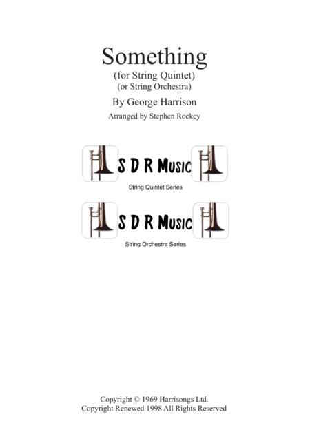 Something String Quintet Or String Orchestra Sheet Music