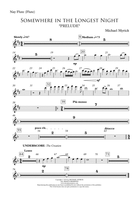 Free Sheet Music Somewhere In The Longest Night Instrument Parts