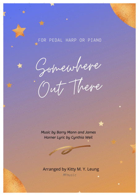 Somewhere Out There Pedal Harp Or Piano Solo Sheet Music