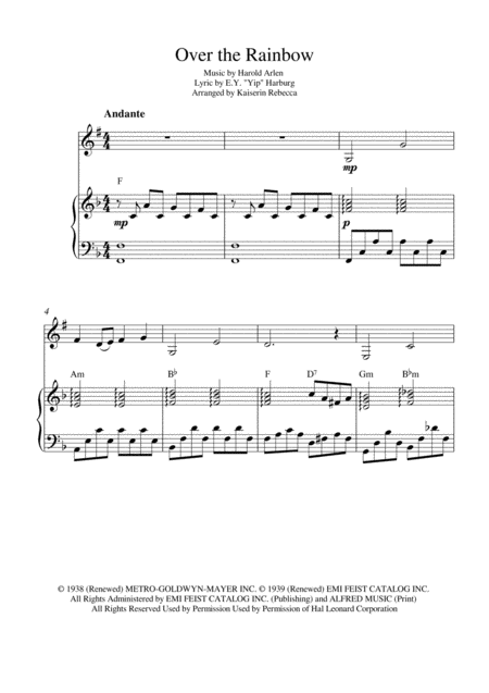 Free Sheet Music Somewhere Over The Rainbow 2k11 Bb Clarinet Solo And Piano Accompaniment