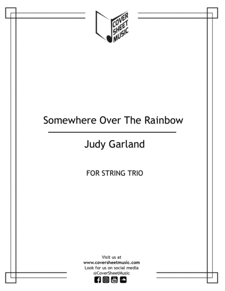 Somewhere Over The Rainbow String Trio Sheet Music