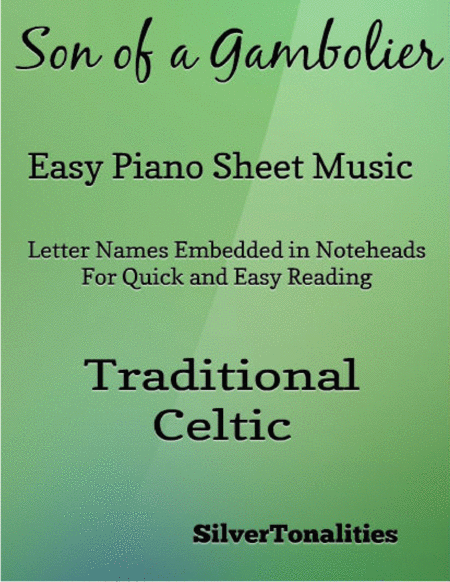 Free Sheet Music Son Of A Gambolier Easy Piano Sheet Music