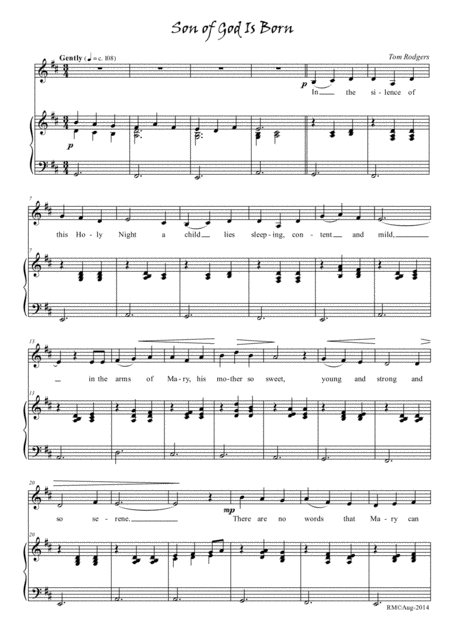 Son Of God Is Born Sheet Music