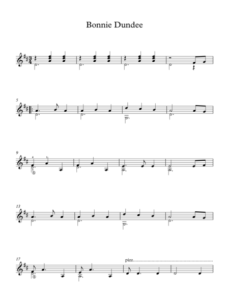 Sonata 2 Movement 3 Minuetto Sheet Music