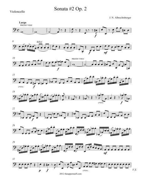 Free Sheet Music Sonata 2 Op 2 For String Quartet