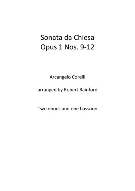 Free Sheet Music Sonata Da Chiesa Nos 9 12