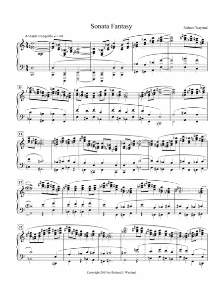 Sonata Fantasy Sheet Music