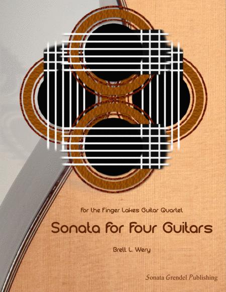 Free Sheet Music Sonata For Four Guitars