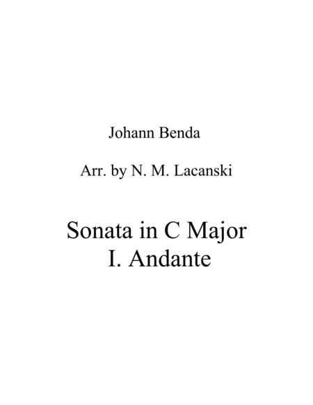 Sonata In C Major Movement 1 Andante Sheet Music