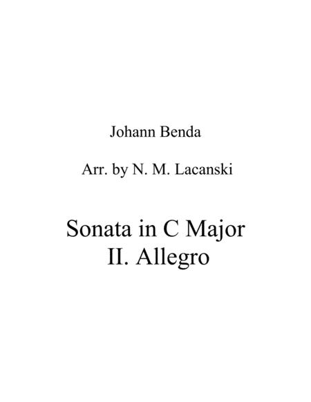 Free Sheet Music Sonata In C Major Movement 2 Allegro