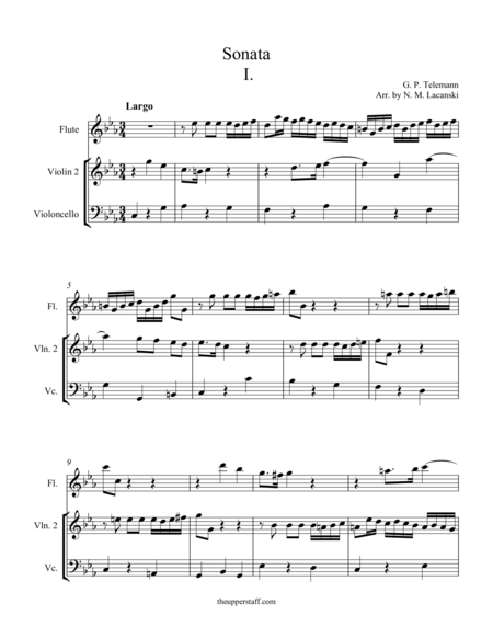 Free Sheet Music Sonata In C Minor Movement I
