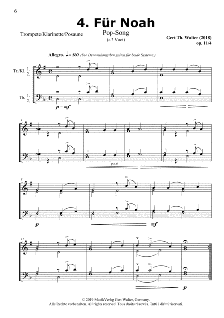 Sonata In D Guitar Duo Score And Parts Sheet Music