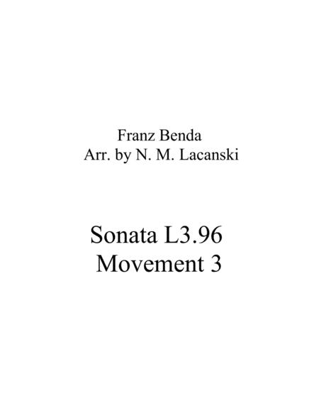 Free Sheet Music Sonata L3 96 Movement 3