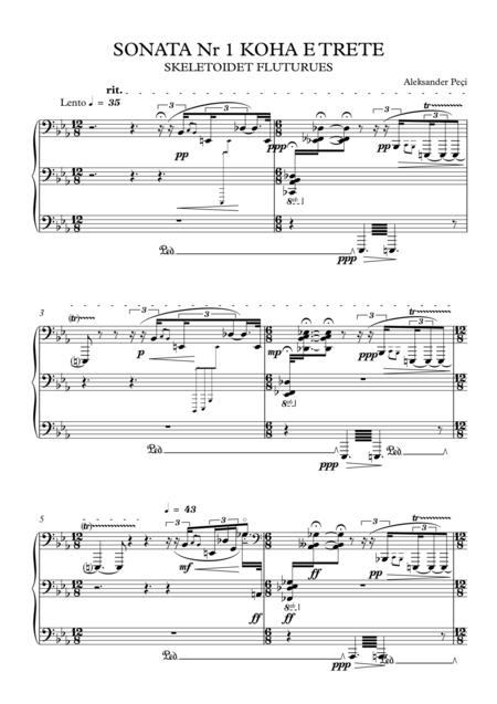 Sonata No 1 For Piano In 3 Mouv Sheet Music