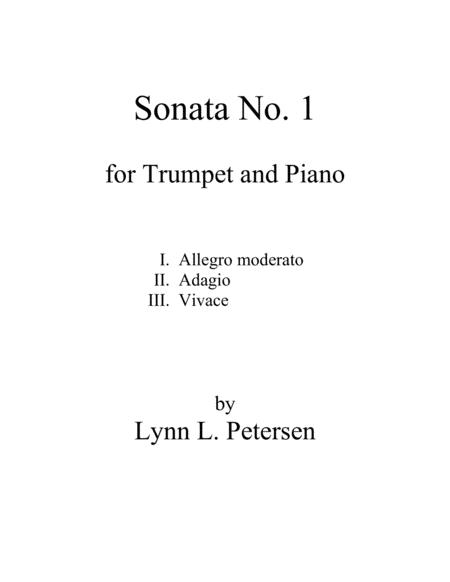 Sonata No 1 For Trumpet And Piano Sheet Music