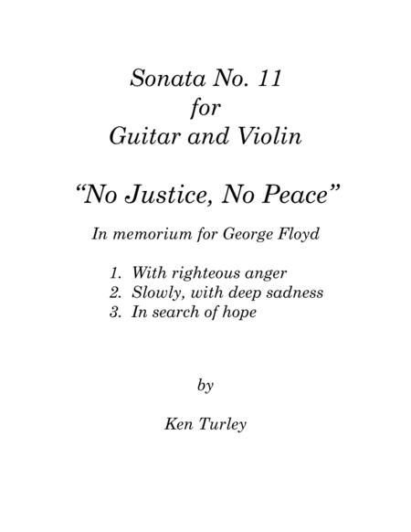 Sonata No 11 For Guitar And Soloist No Justice No Peace Sheet Music