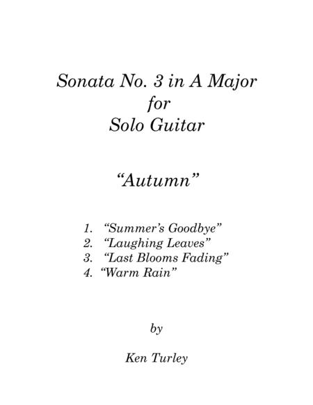 Free Sheet Music Sonata No 3 For Solo Guitar Autumn