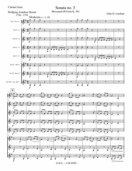 Sonata No 3 Sheet Music