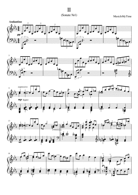 Free Sheet Music Sonate 1 Part Ii
