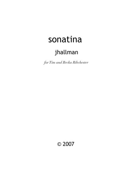 Sonatina For Violin And Piano Score Sheet Music