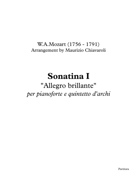 Sonatina I Allegro Brillante Sheet Music