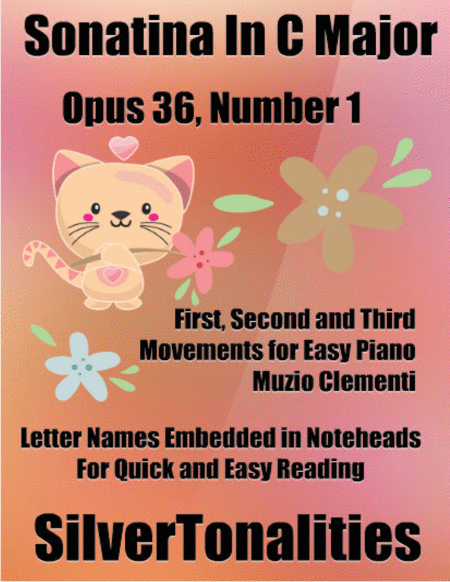 Sonatina In C Major Opus 36 Number 1 Easy Piano Sheet Music Sheet Music