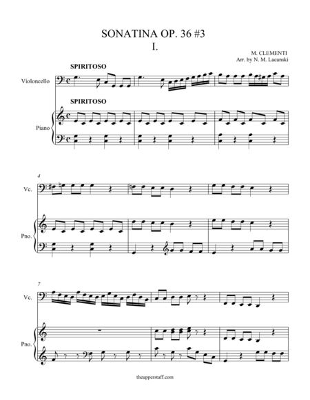 Free Sheet Music Sonatina Op 36 3