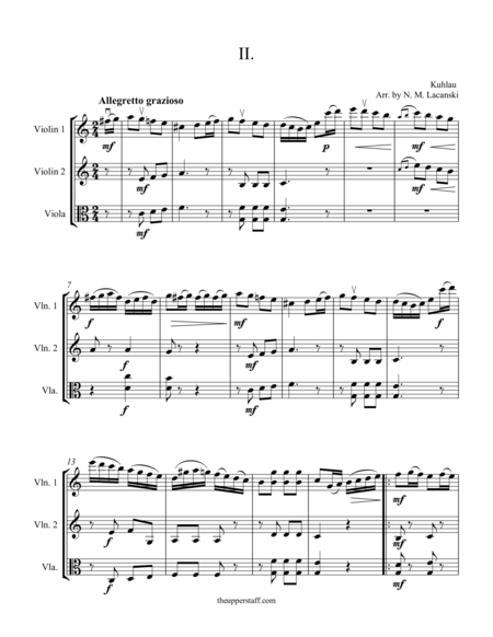 Sonatina Op 55 3 Movement Ii Sheet Music