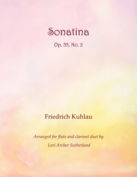 Free Sheet Music Sonatina Op 55 No 2 For Flute And Clarinet